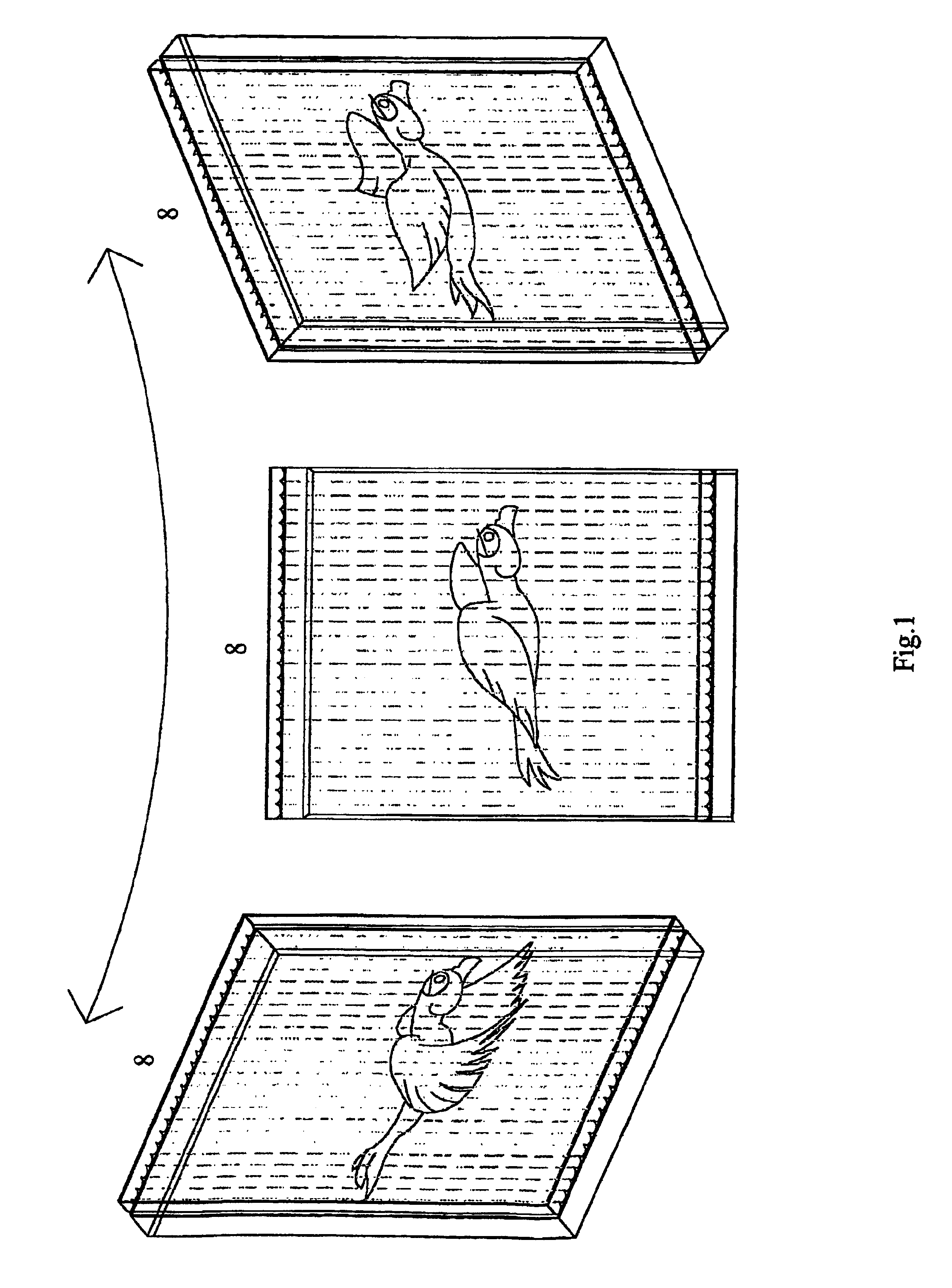 Layered glass tile