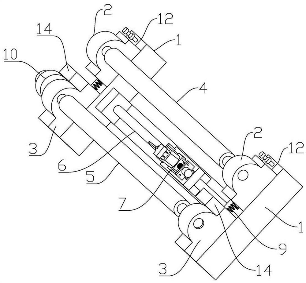 Cutting device for plastic film processing