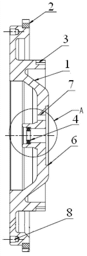 Engine flywheel assembly with gearbox starting bearing