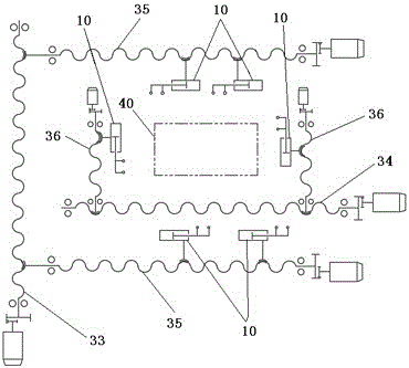 Automatic distressing device for amorphous alloy iron core