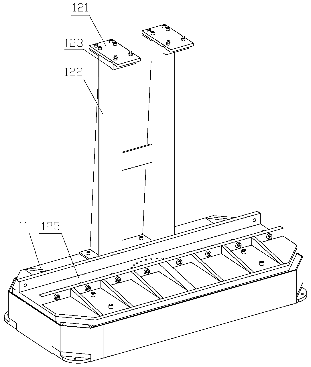 Precise adjustment lens frame for large-aperture optical element