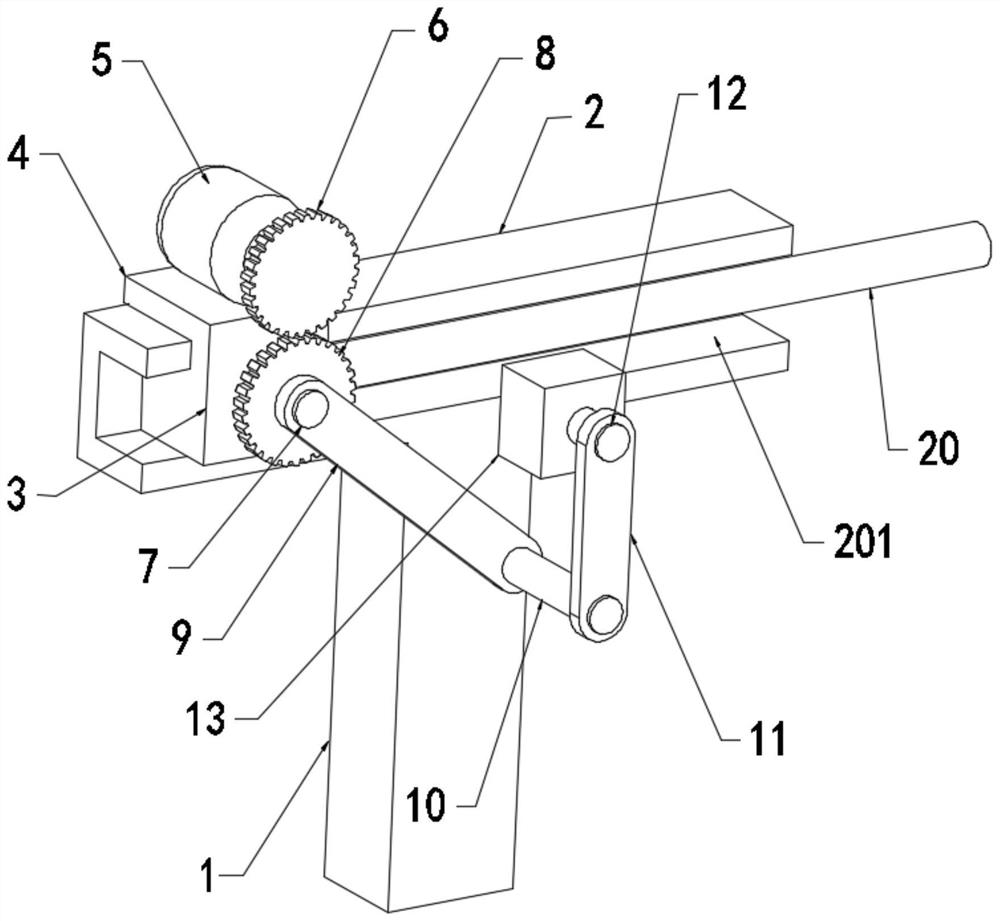 Mixing device for high polymer material processing