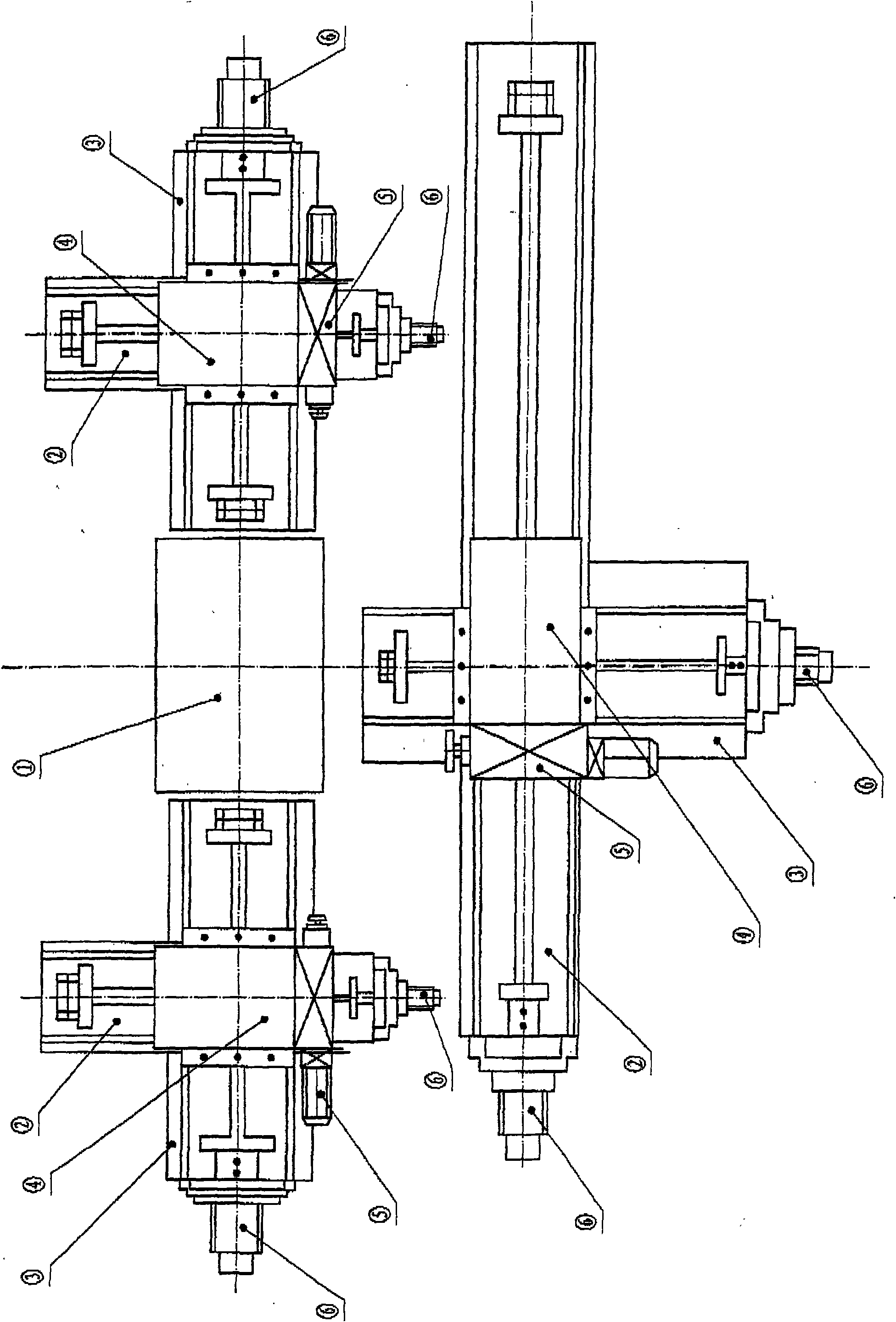 Digital control polyhedrical milling and drilling machine