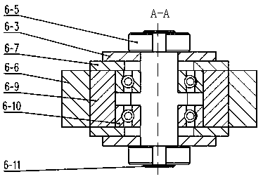 Compression roller mechanism suitable for curved surface laying of composite material