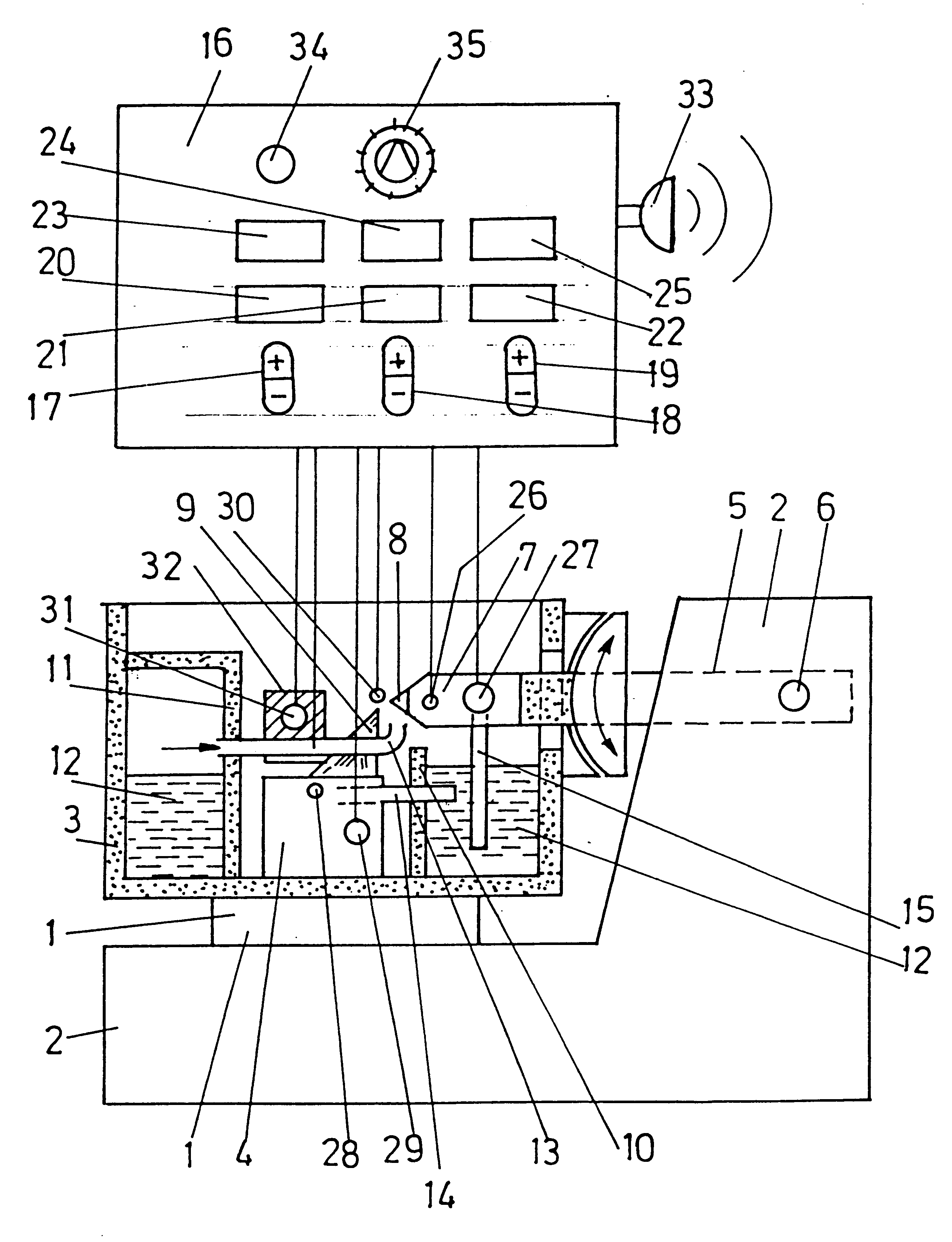 Cooling chamber temperature control device