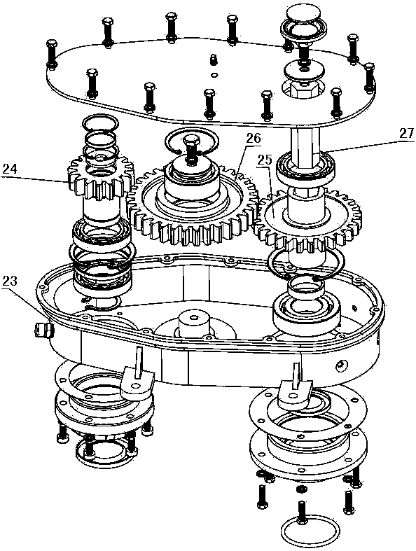 Novel rotary-tillage fertilizing seeder