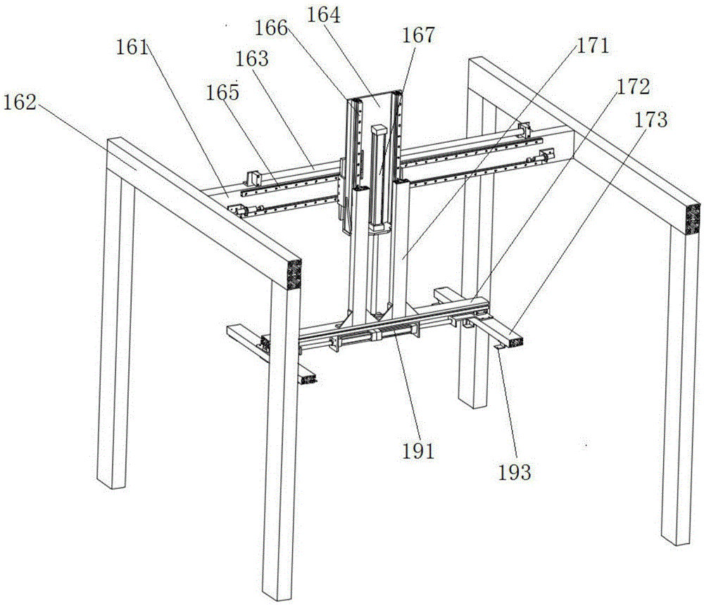 Automatic glue spreading and veneering device and method for production of wood-plastic floorboards