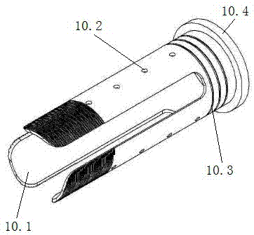 Three-channel continuous flexible composite pipe connection connector and mounting method