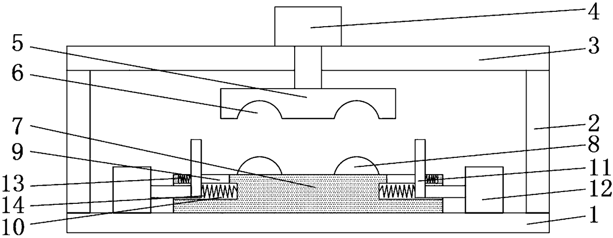 Anti-stretching device for fixing plate of bending machine