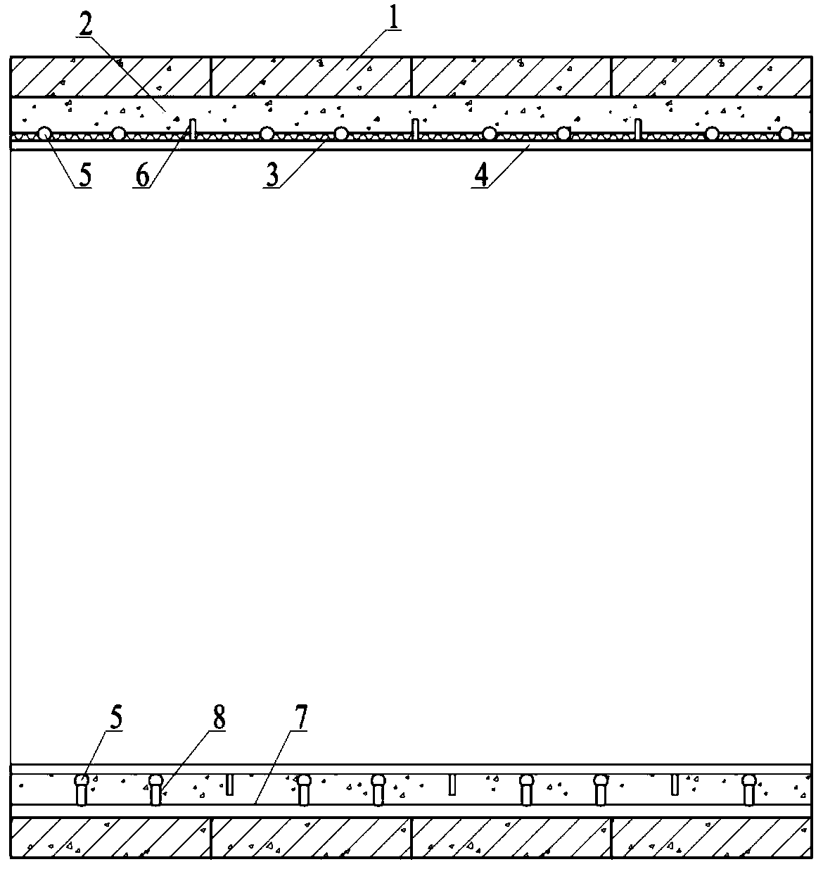 Composite lining structure of shield water delivery tunnel, and construction method for same