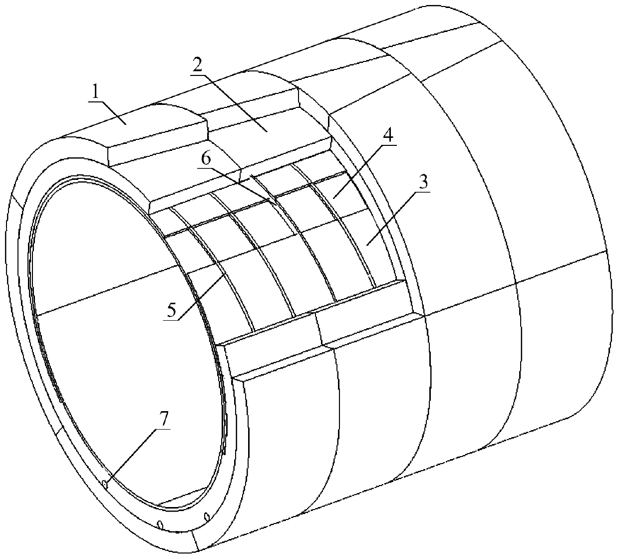 Composite lining structure of shield water delivery tunnel, and construction method for same