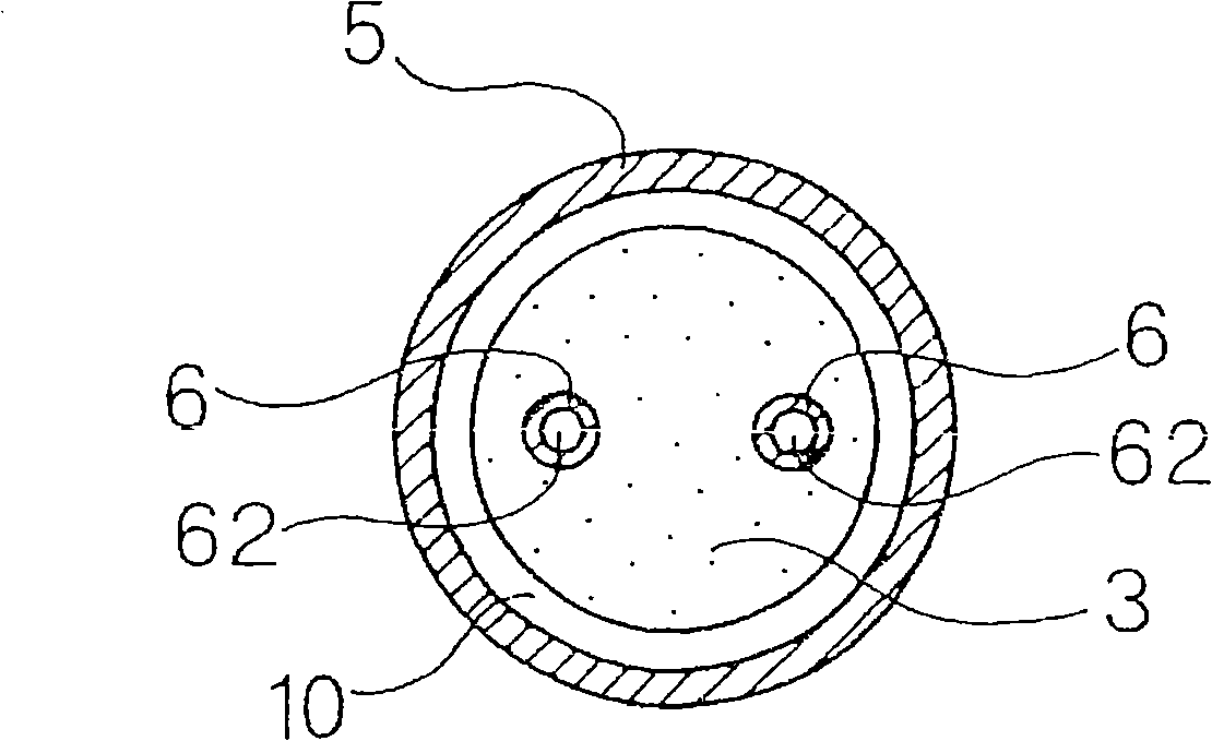 Liquid directly fed type writing instrument