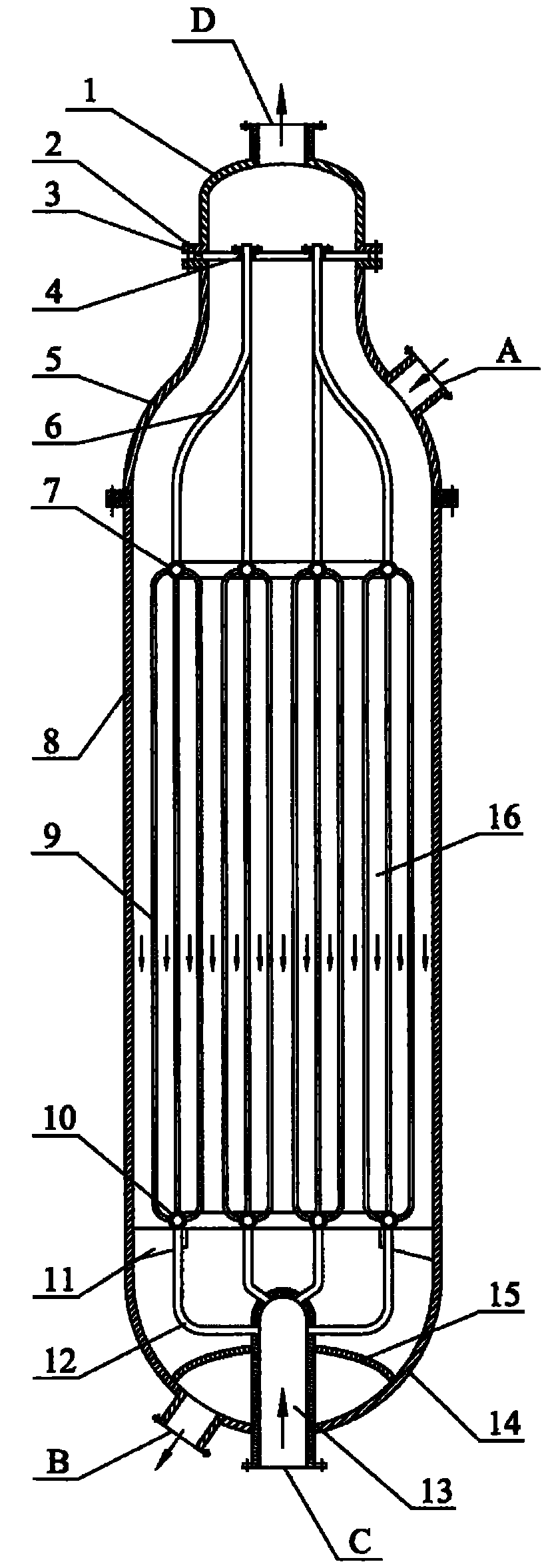 Method for synthesizing oxalic ester by CO coupling