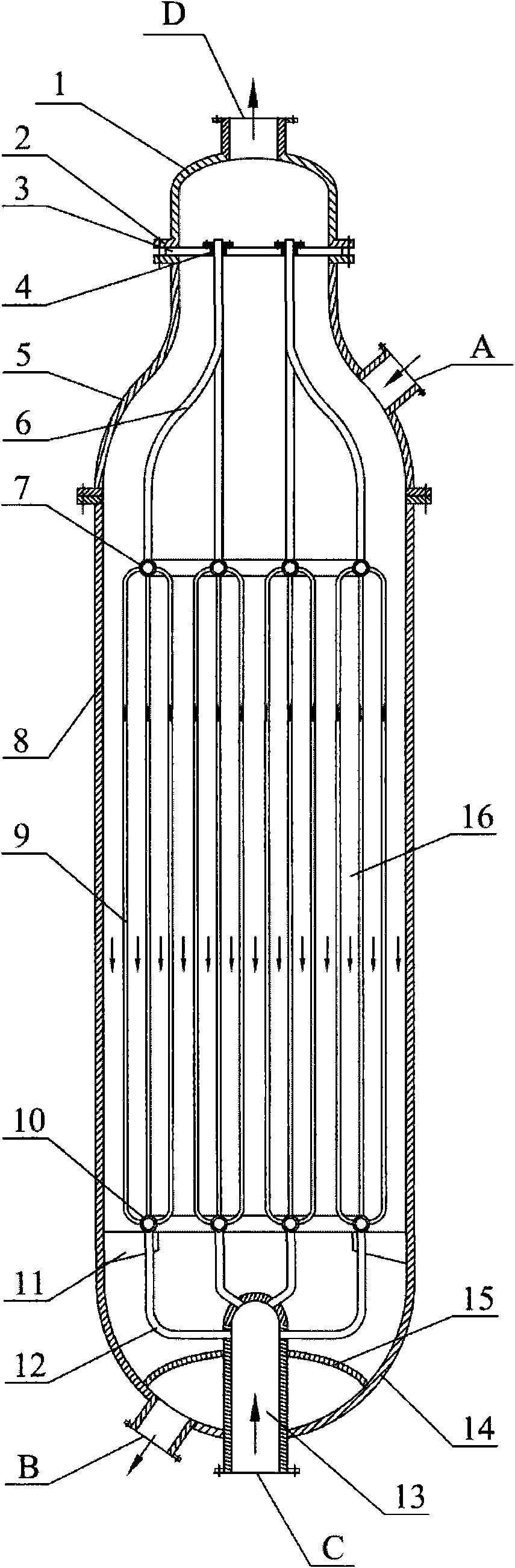 Method for synthesizing oxalic ester by CO coupling