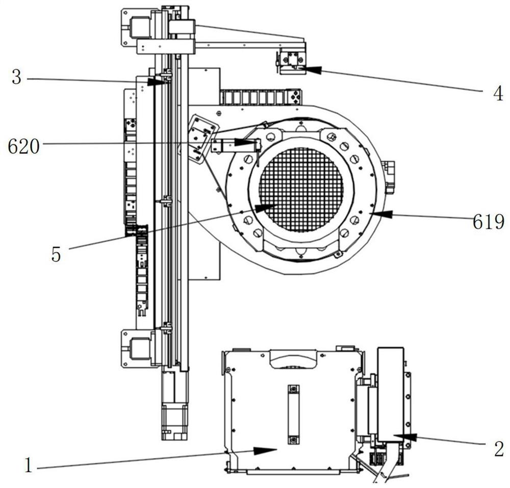 Automatic loading and film expanding equipment for wafer discs