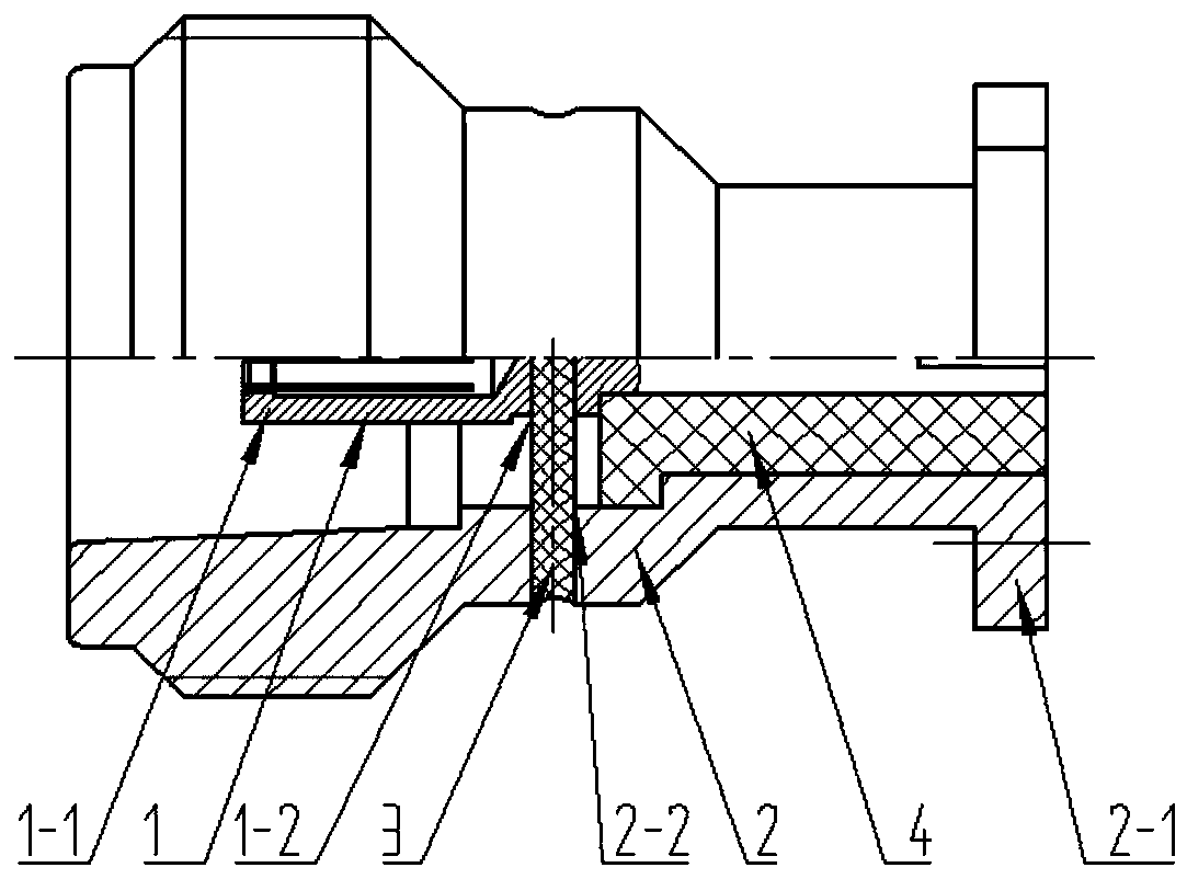 High-power-resistant radio frequency connector structure