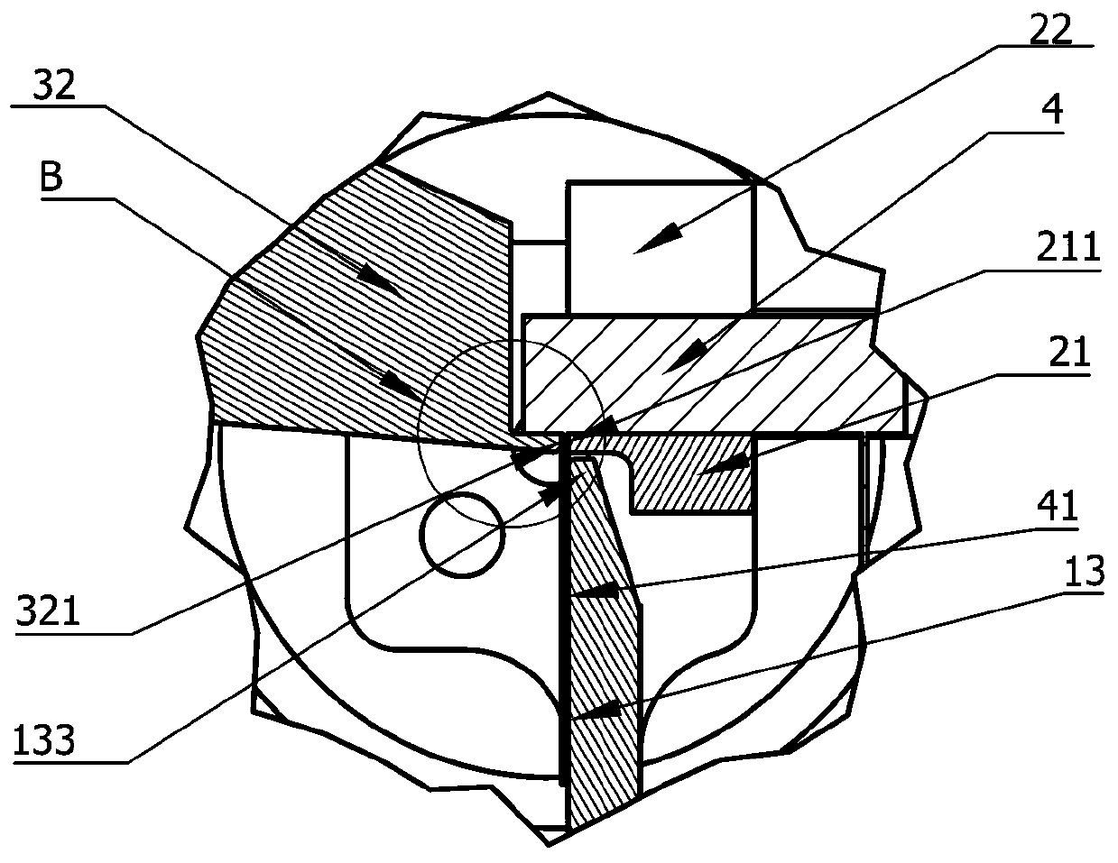 A bending device for chip pins