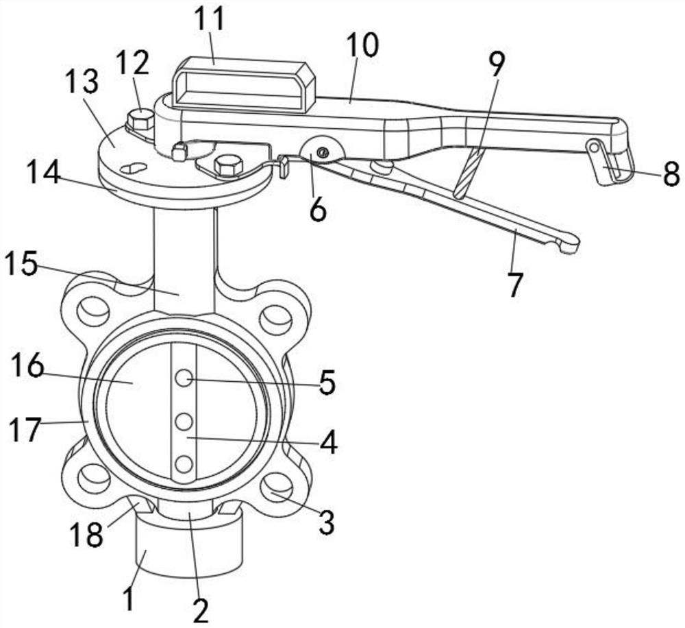 High stability control valve with valve stem protection structure and working method