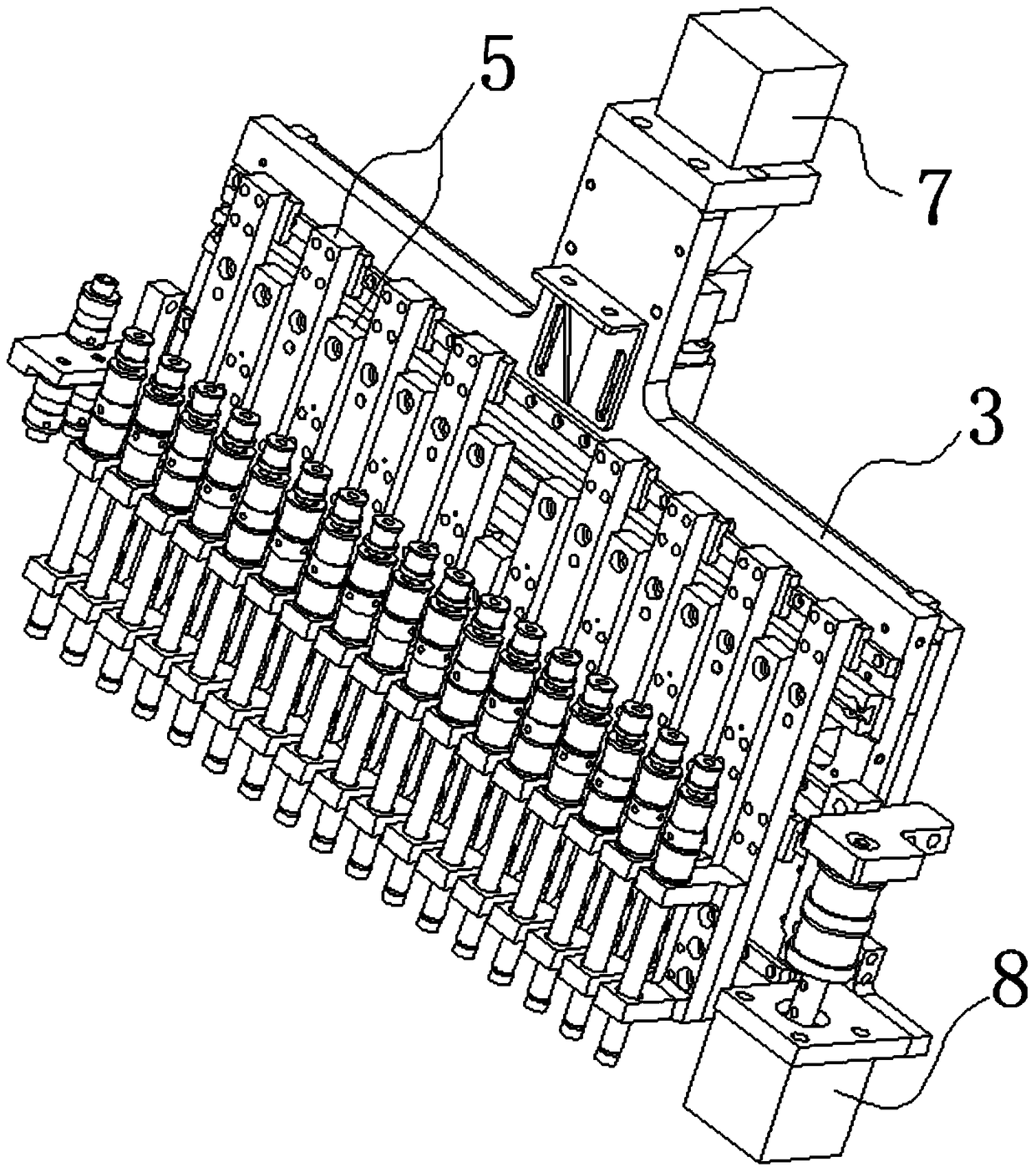 A patch head of a placement machine