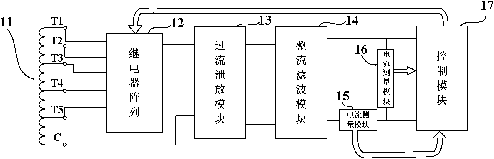 Power transmission line self-power collecting device