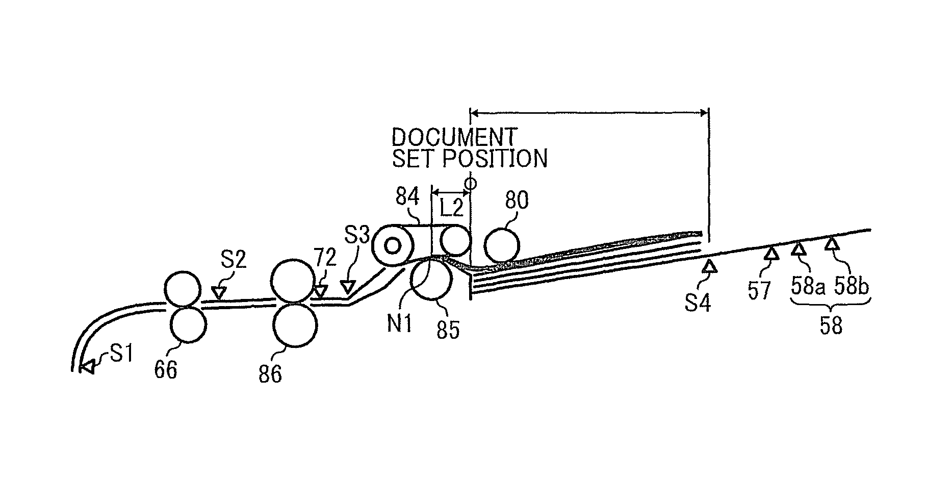 Sheet conveyance device, and image forming apparatus and image reading unit including same