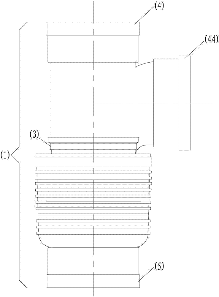 Building dilatation-free type drainage gathering device