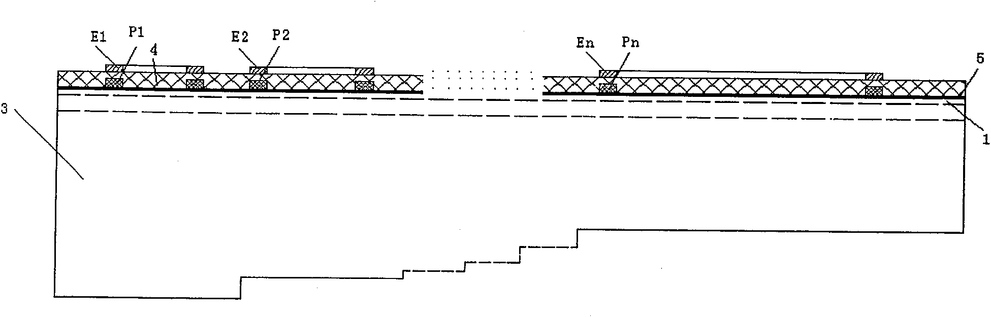 Production method of frequency domain transmission function shape dynamic tuning optical spectrum wave filter