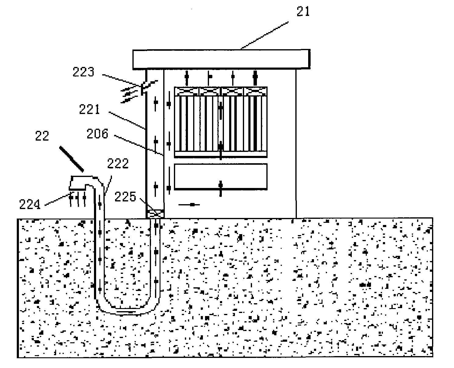 Temperature control system and temperature control method of machine cabinet