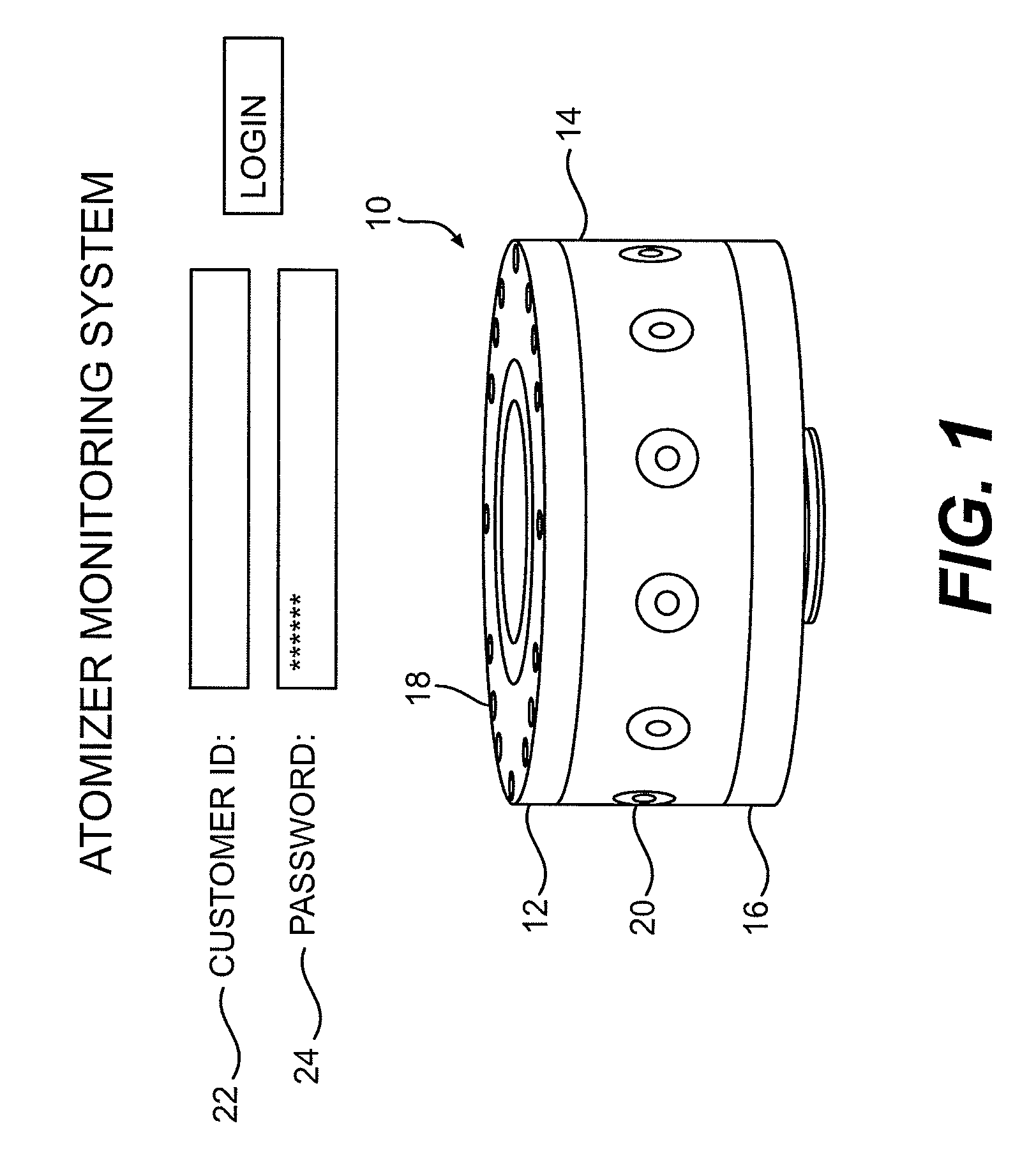 Atomizer monitoring system