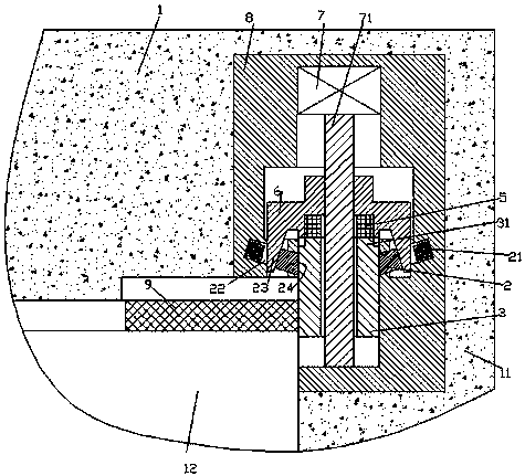 Locking device for logistics transportation