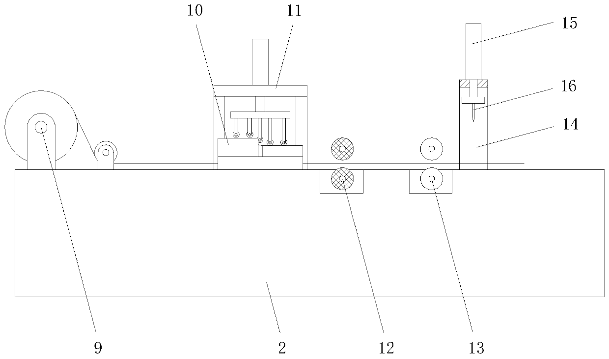 Novel double-edge-covered easy-to-pull adhesive tape covering device and adhesive tape covering process