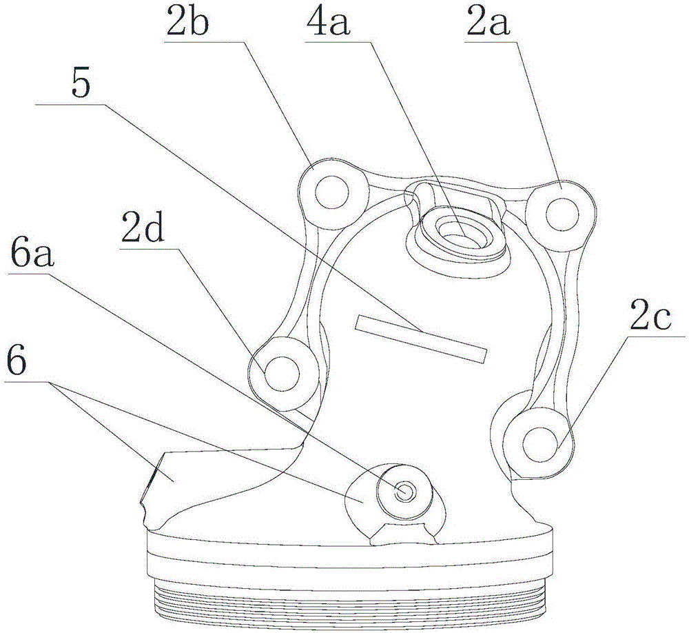 Exhaust emission connector of automobile engine and production technology thereof