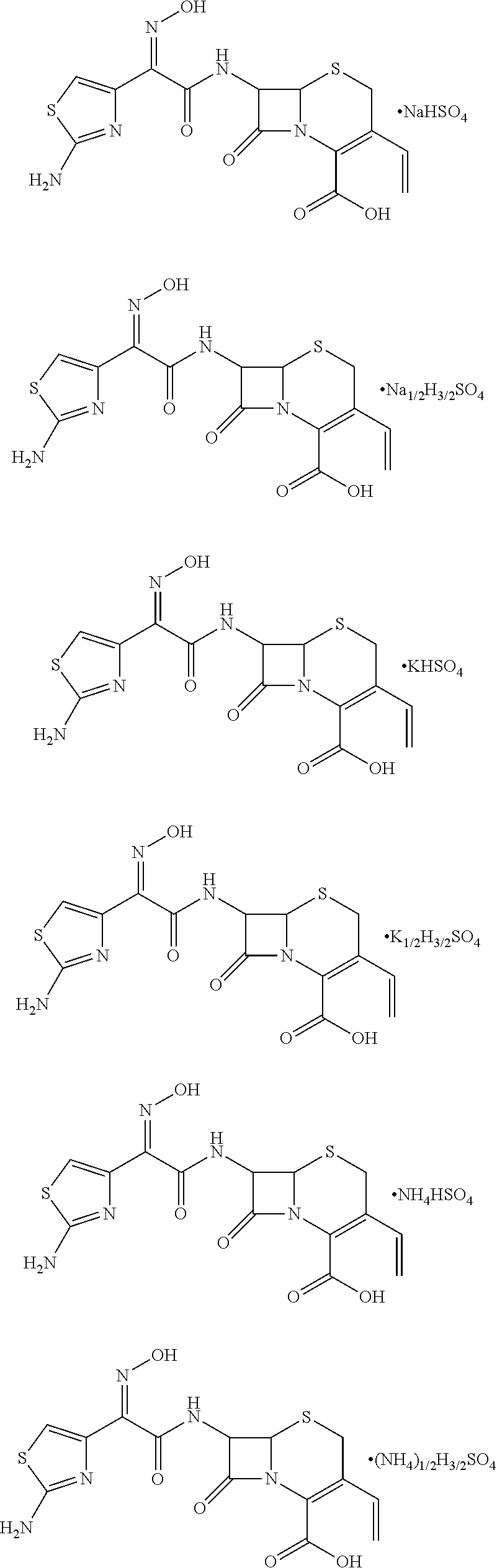 Cefdinir acid double salt and method for producing the same