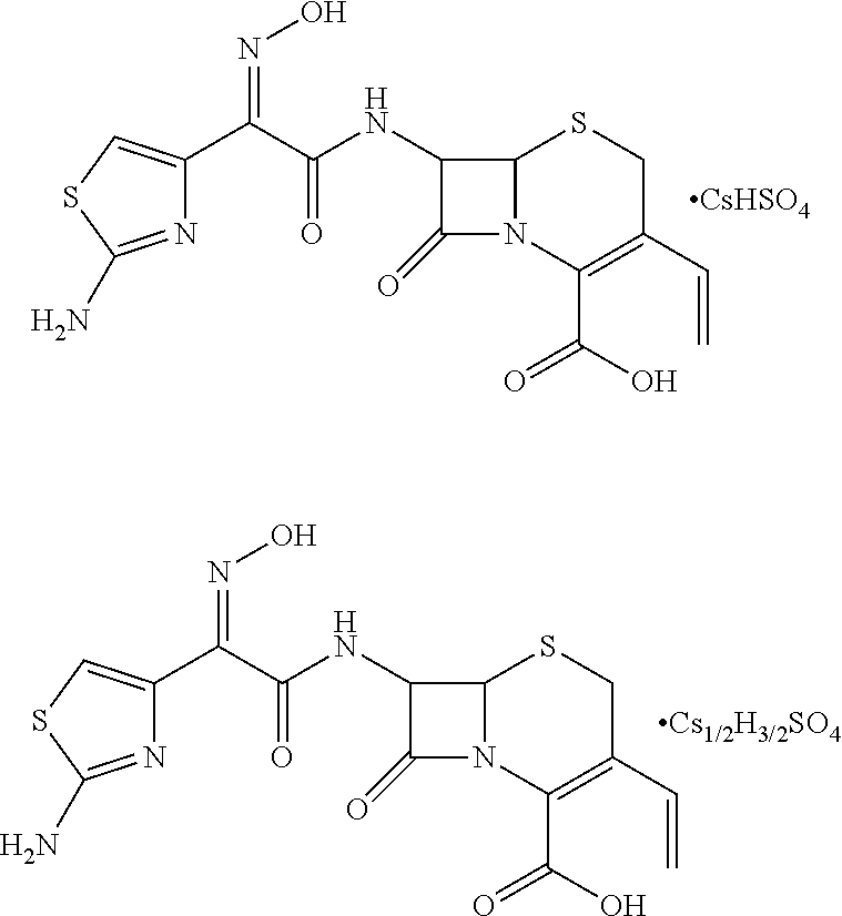 Cefdinir acid double salt and method for producing the same