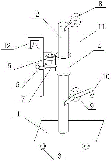 A Labor-saving Adjustable Ground Wire Hook Installation Mechanism