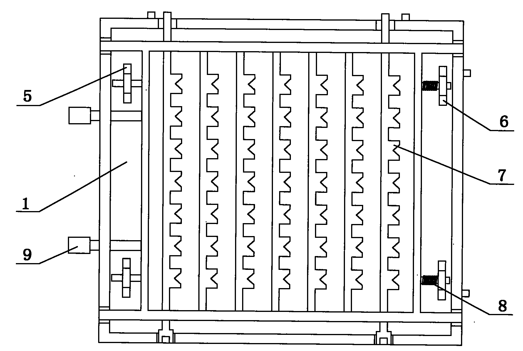 Spring type split block structure positioning clamp of free curve surface work pieces