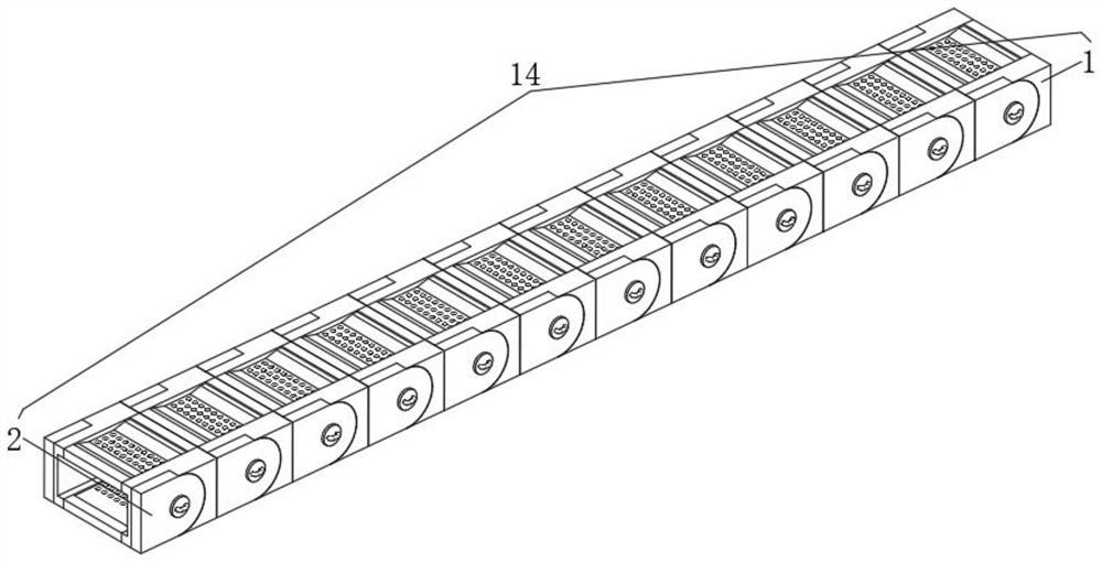 Nylon drag chain for numerical control tool bit movement