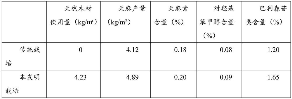 A method for planting Gastrodia elata by using alternative fungus materials