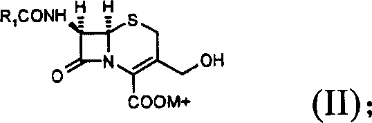 Cephalosporin analog antibiotic preparation method