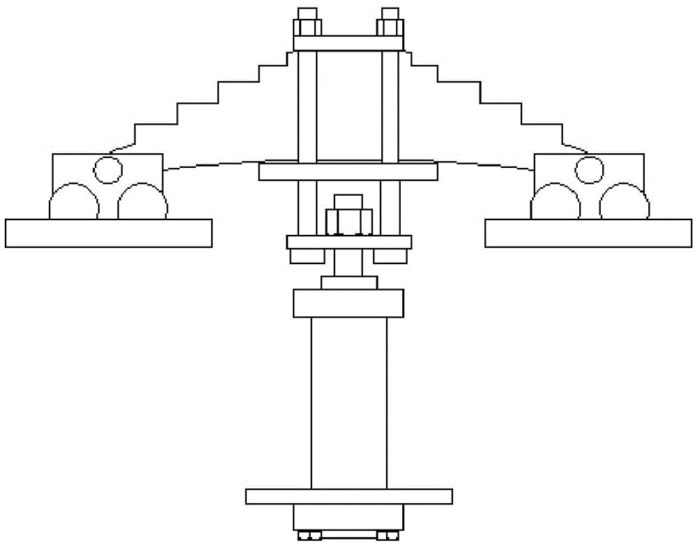 Leaf spring assembly fatigue test bench