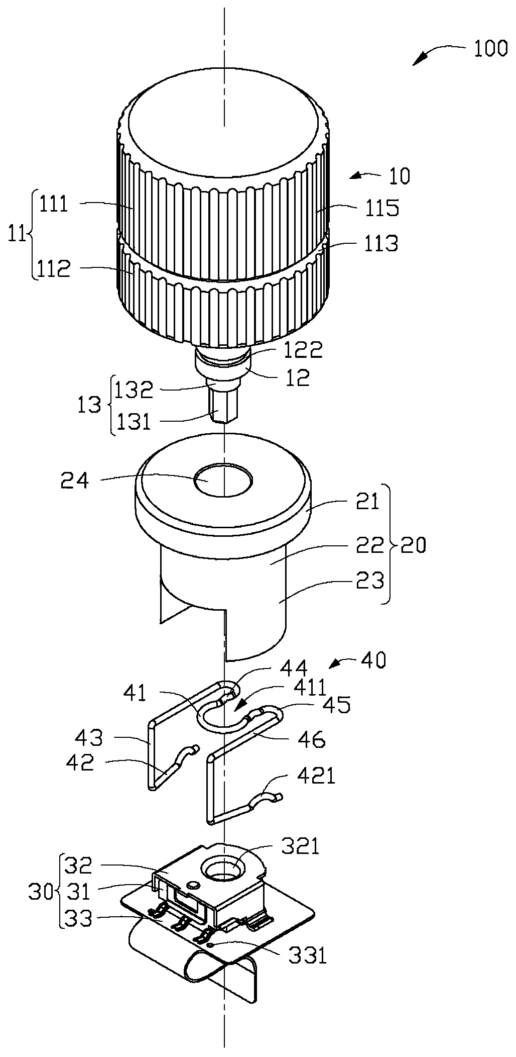 Volume adjustment mechanism and electronic device with the volume adjustment mechanism