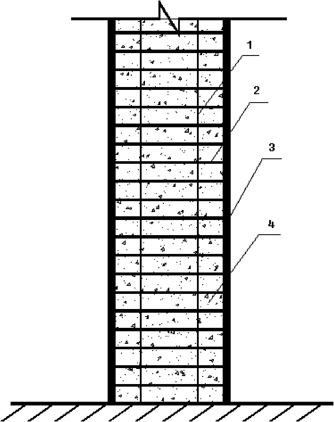 Square steel tubular column with internally tangent ring-shaped stirrup restraint and high-strength concrete