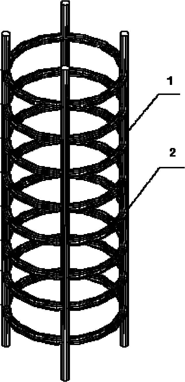 Square steel tubular column with internally tangent ring-shaped stirrup restraint and high-strength concrete