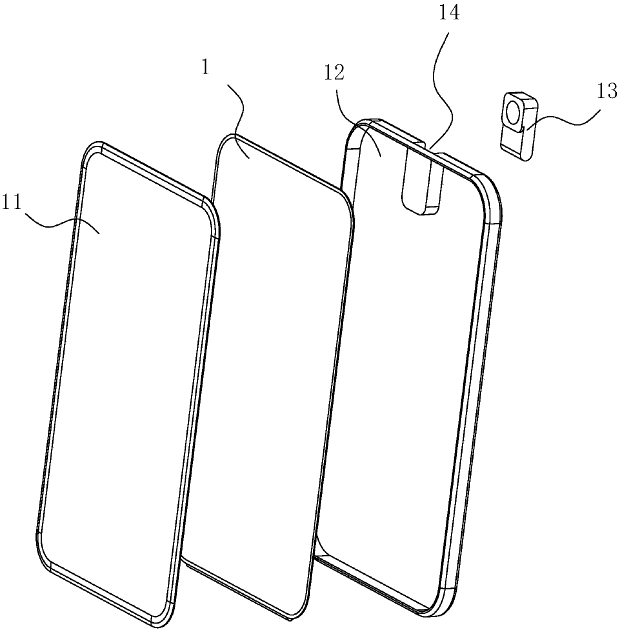 Camera installation structure of mobile terminal and mobile terminal