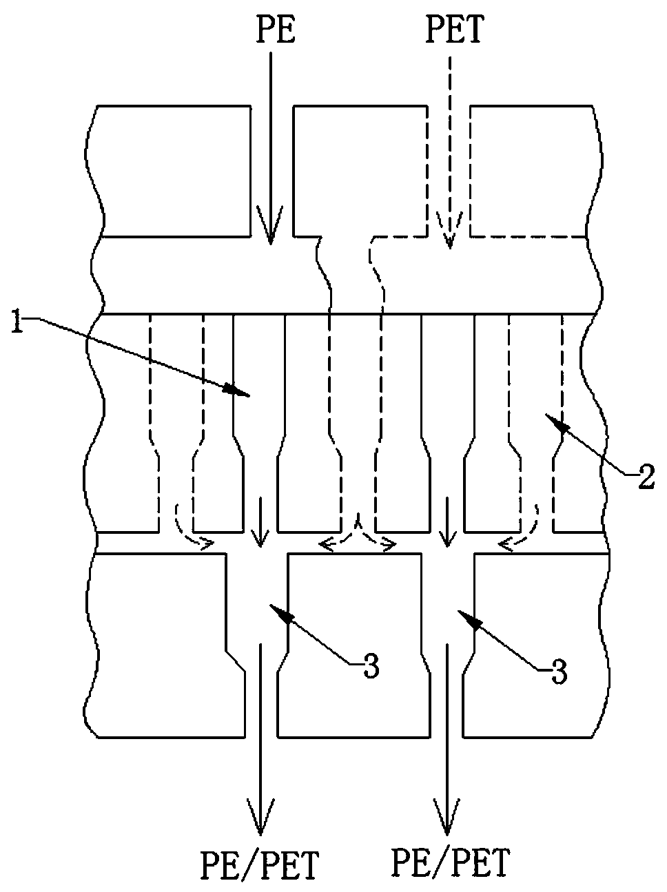 Microporous skin-core structured bi-component composite fiber preparation method