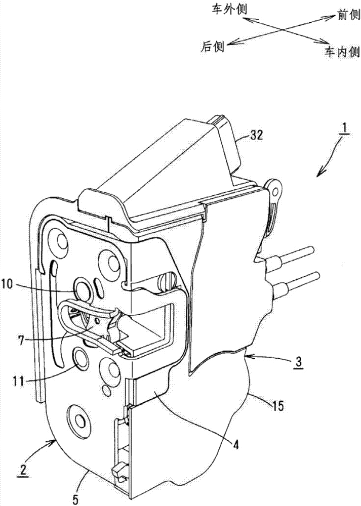 Vehicle door lock device