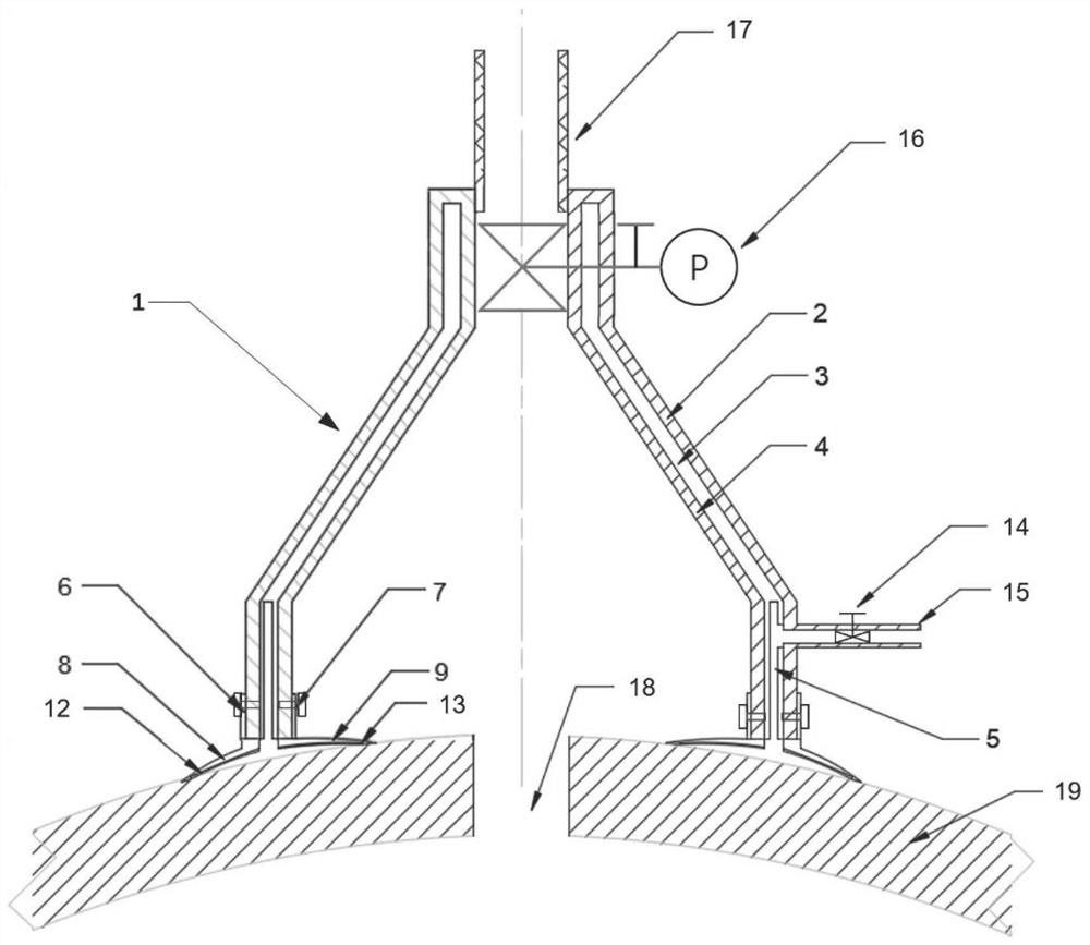 Quick plugging and dissociation device and method for liquefied natural gas small hole high-pressure leakage