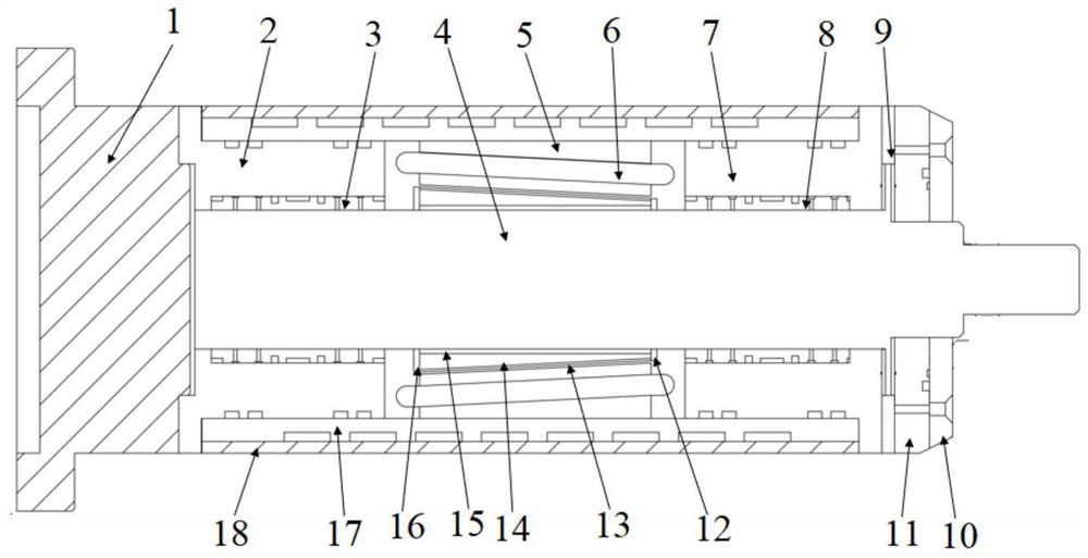 Air static pressure high-speed motorized spindle based on titanium-aluminum alloy mandrel