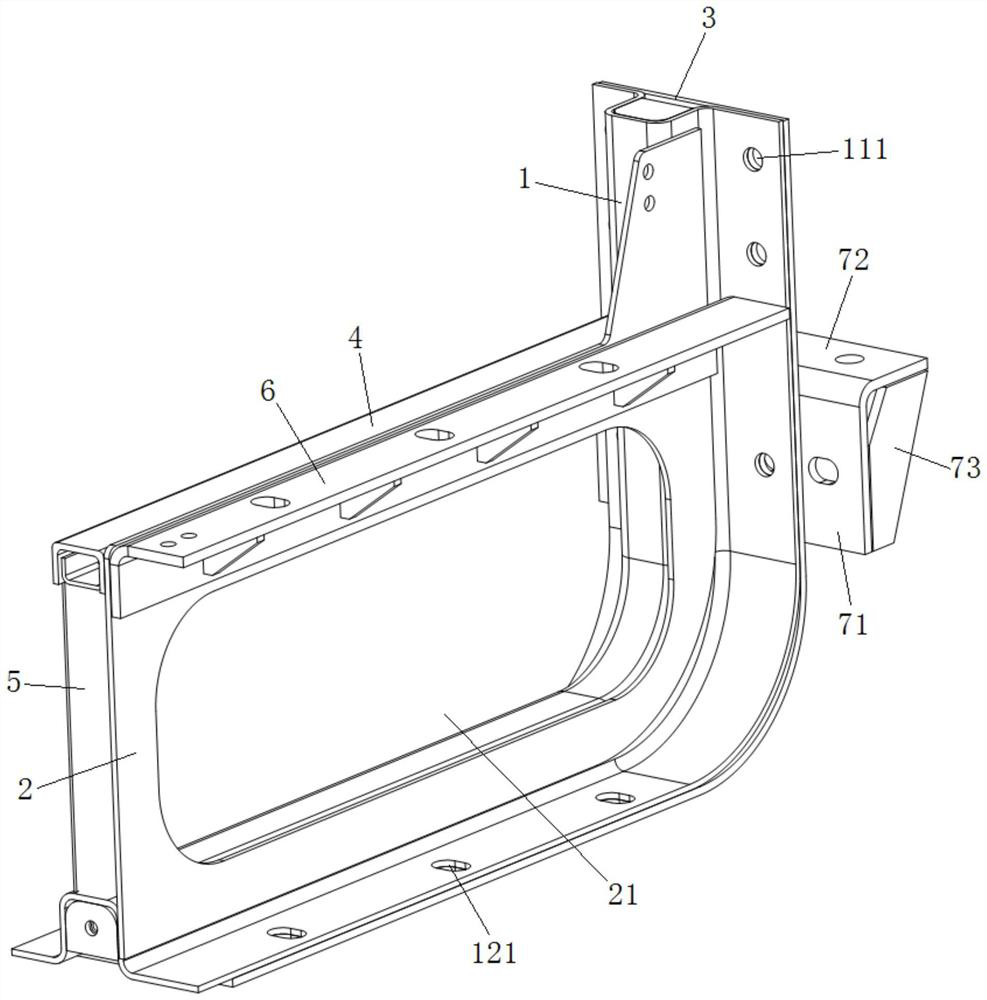 A power battery pack bracket and a power battery pack group