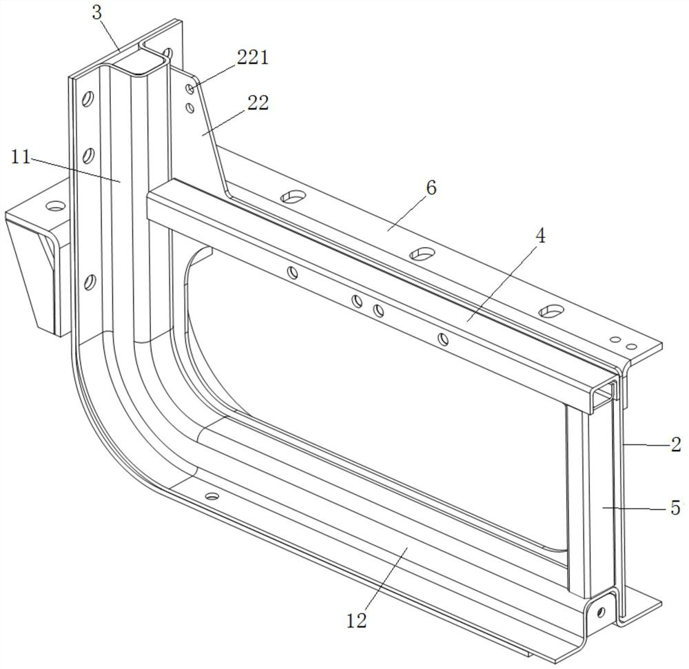 A power battery pack bracket and a power battery pack group